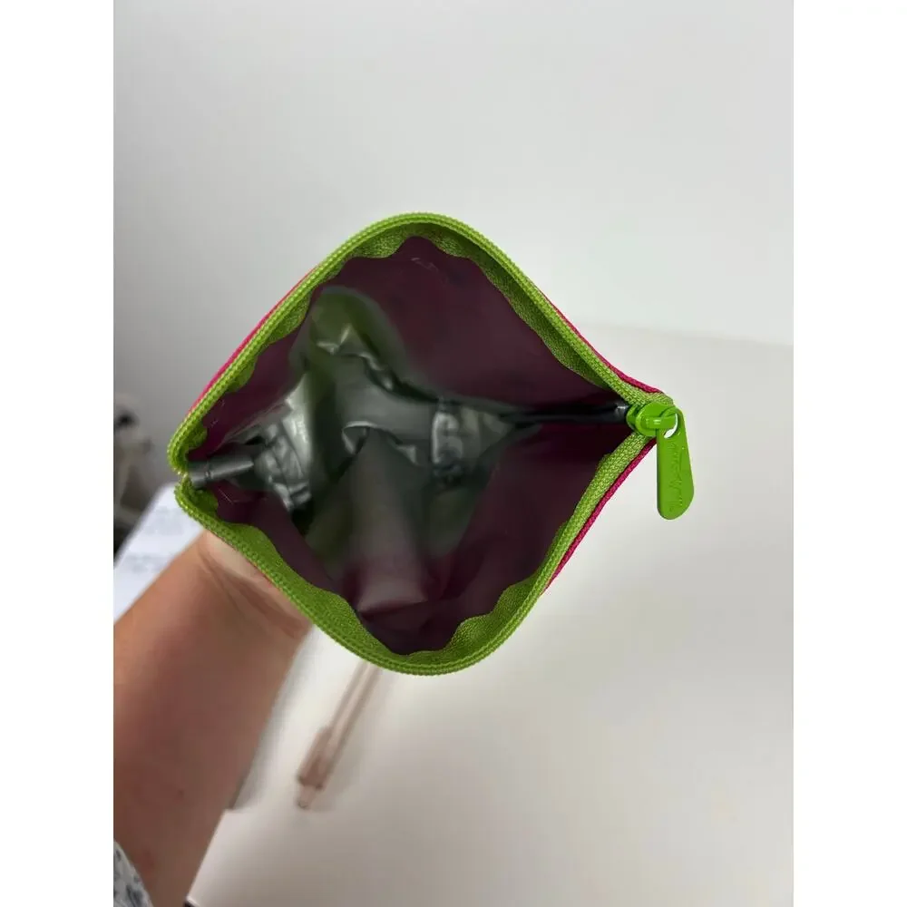 NWOT Thirty-One 31 Watermelon Cool Zip Snacker Insulated Food Safe Zipper Pouch